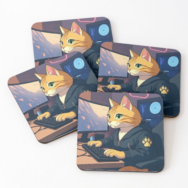 Item preview, Orange Tabby Gamer Anime art. designed and sold by Logixly.