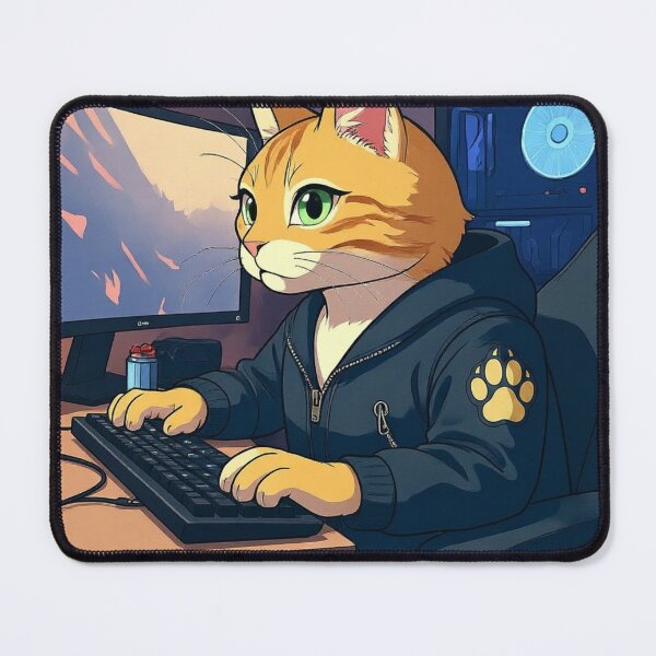 Item preview, Orange Tabby Gamer Anime art. designed and sold by Logixly.