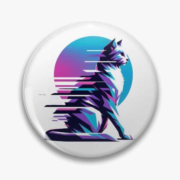 Item preview, Geometric Glitch Cat - Fragmented Digital Art designed and sold by Dogandesighn.