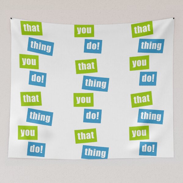 Item preview, That Thing You Do Green and Blue designed and sold by Normbot2000.