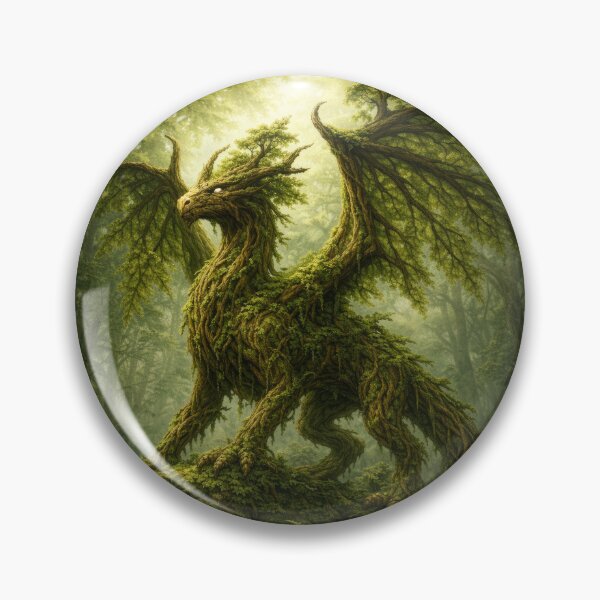 Item preview, Forest Dragon Spirit – Nature Guardian, Tree Dragon, Enchanted Woodland Creature, Green Fantasy Dragon Art, Mystical Nature Illustration designed and sold by DrakariArt.