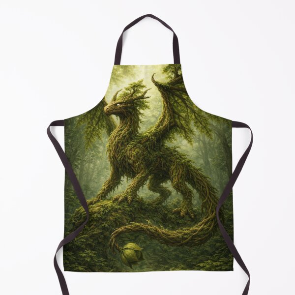 Item preview, Forest Dragon Spirit – Nature Guardian, Tree Dragon, Enchanted Woodland Creature, Green Fantasy Dragon Art, Mystical Nature Illustration designed and sold by DrakariArt.