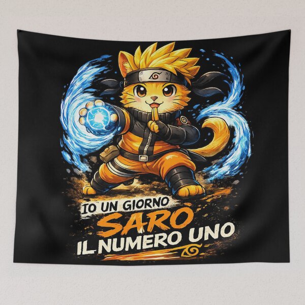 Item preview, Gatto Ninja Motivazionale – Io un giorno sarò il numero uno designed and sold by The shop of Dreams.