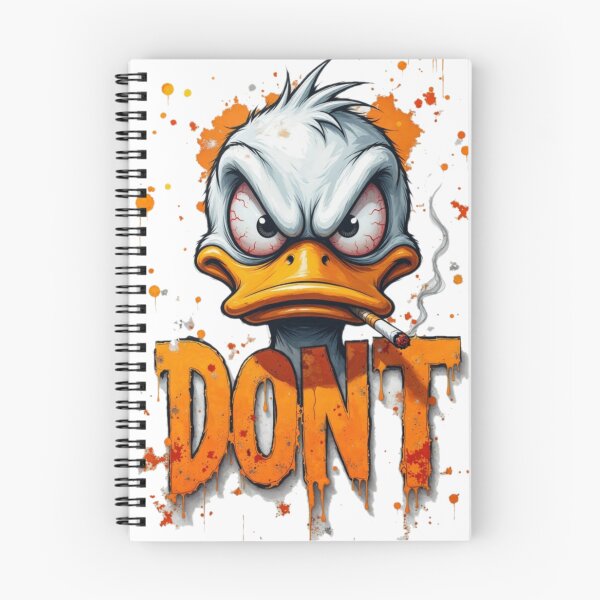 Item preview, Angry Duck “DON’T” – Dark Attitude Cartoon Art designed and sold by Shirtaholism.