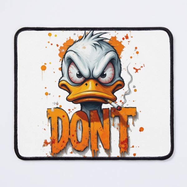 Item preview, Angry Duck “DON’T” – Dark Attitude Cartoon Art designed and sold by Shirtaholism.