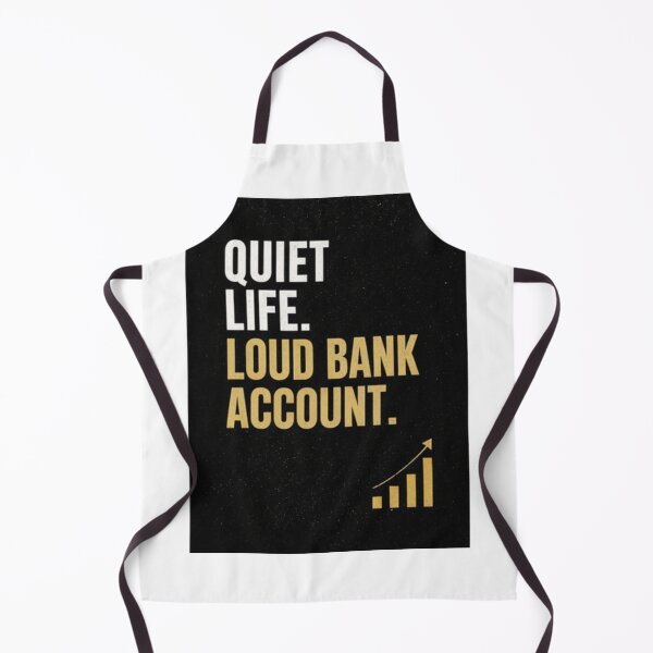 Item preview, Quiet Life Loud Bank Account Minimalist Design designed and sold by Kupeliemre.