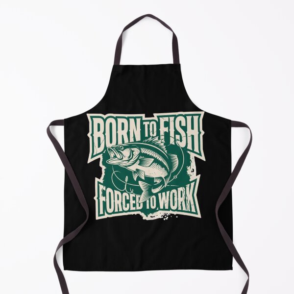 Item preview, Born to Fish Forced to Work – Funny Bass Fishing Humor Design designed and sold by Ladys-Gents.