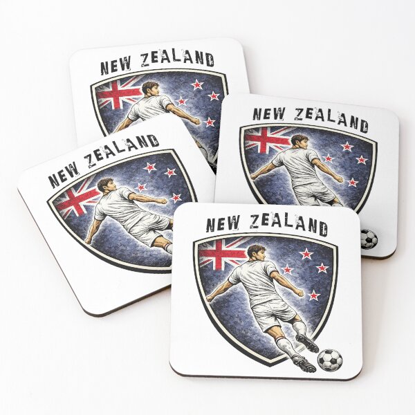 Item preview, New Zealand - 2026 Futbol Retro Style designed and sold by Tee Nook.