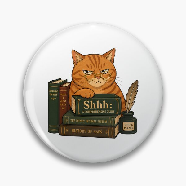 Item preview, Grumpy Librarian Cat Sticker designed and sold by Gentlestate.