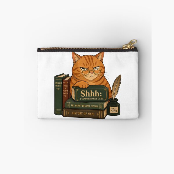 Item preview, Grumpy Librarian Cat Sticker designed and sold by Gentlestate.