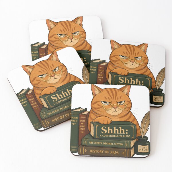 Item preview, Grumpy Librarian Cat Sticker designed and sold by Gentlestate.