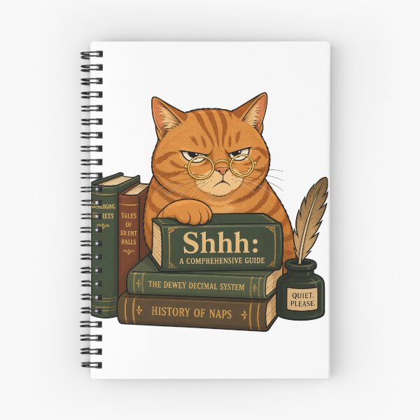 Item preview, Grumpy Librarian Cat Sticker designed and sold by Gentlestate.