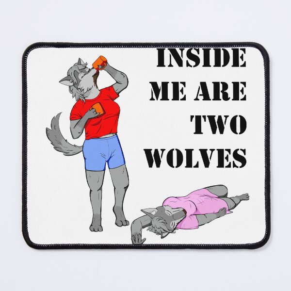 Item preview, Inside Me Are Two Anthro Wolves designed and sold by Batmantis275.