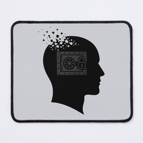 Item preview, Passive vs Active Forgetting – Minimalist Mind Concept Illustration designed and sold by PERSPECTIVERED.
