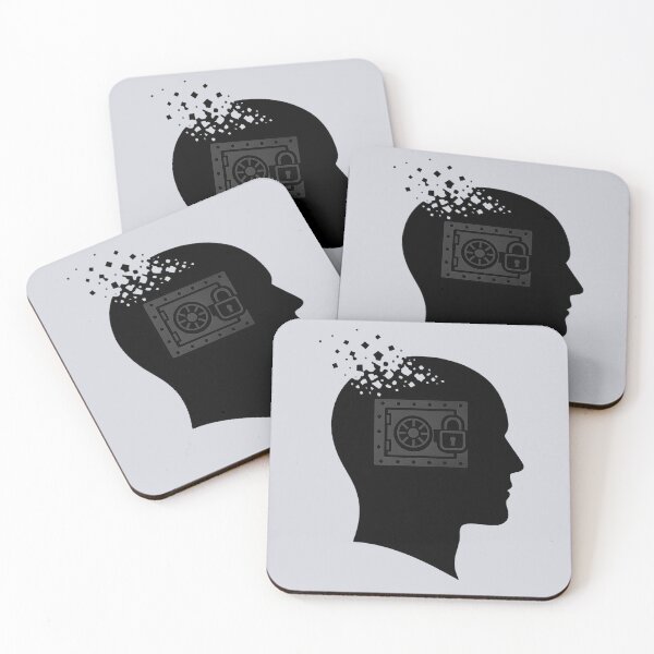 Item preview, Passive vs Active Forgetting – Minimalist Mind Concept Illustration designed and sold by PERSPECTIVERED.