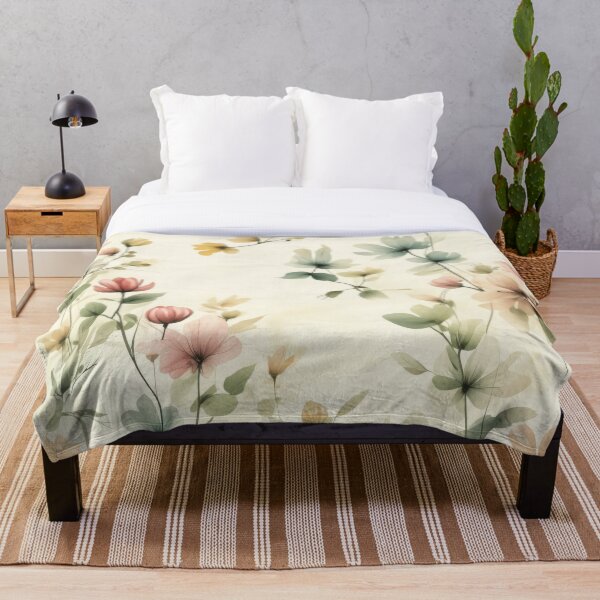 Item preview, Soft Botanical Calm · Blush & Eucalyptus on Warm Cream designed and sold by Calmersion Life.
