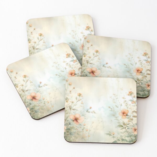 Item preview, Soft Blush Wildflowers on Sandy Sage designed and sold by Calmersion Life.