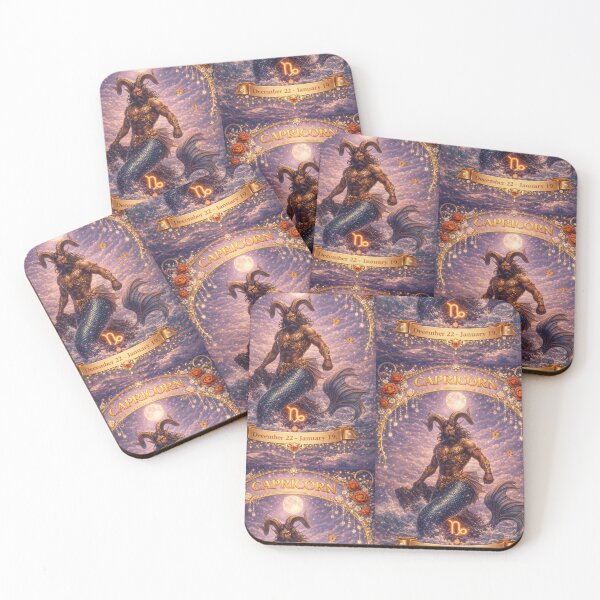 Artikelvorschau, Steinbock-Sternzeichen-Kunst – Himmlische Meeresziege Fantasy-Astrologie-Ästhetik – Dezember/Januar Geburtstagsgeschenk für die Steinbock-Saison entworfen und verkauft von Bonitivity Zodiacs.