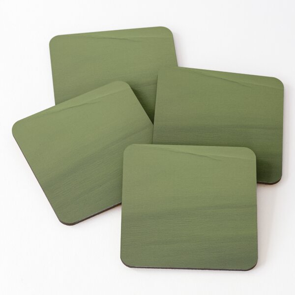 Item preview, Moss Green Textured Dunes – Minimalist Abstract Art designed and sold by Midnight Veil Designs.