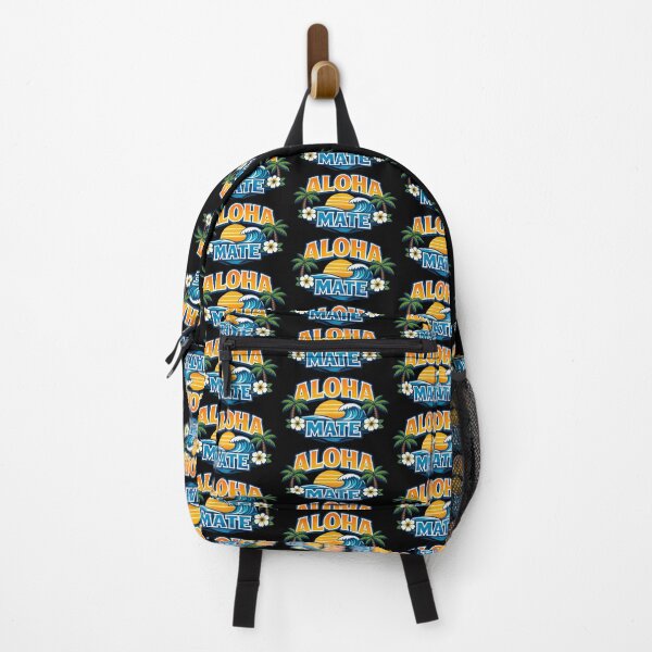 Item preview, Aloha Mate Hawaiian Beach Wave Sunset Travel Design designed and sold by TeeTimeTreasure.