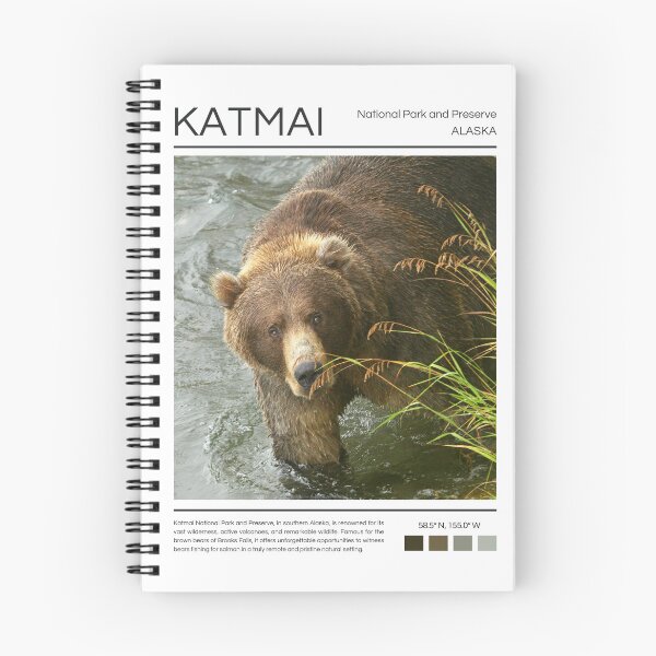 Item preview, Katmai National Park and Preserve - Alaska  designed and sold by StudioRedKoala.