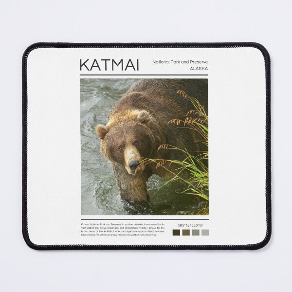 Item preview, Katmai National Park and Preserve - Alaska  designed and sold by StudioRedKoala.