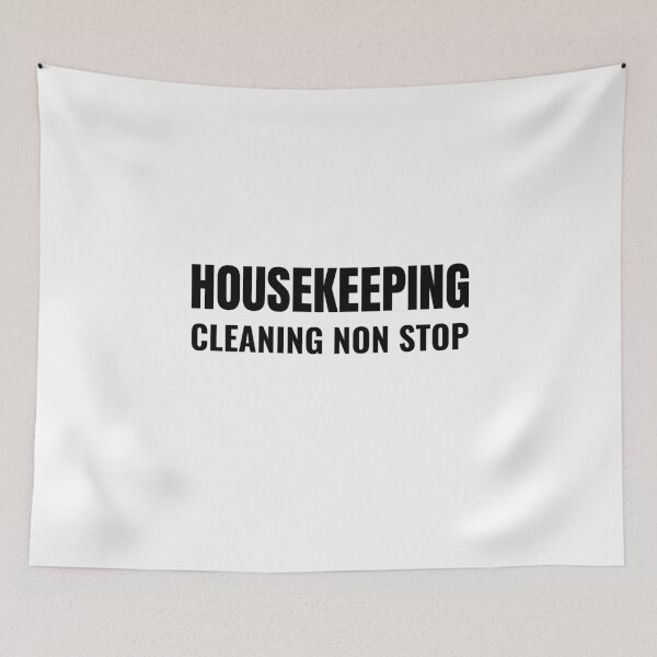 Item preview, Housekeeping Cleaning Non Stop (Black) designed and sold by ShipCrewNation.