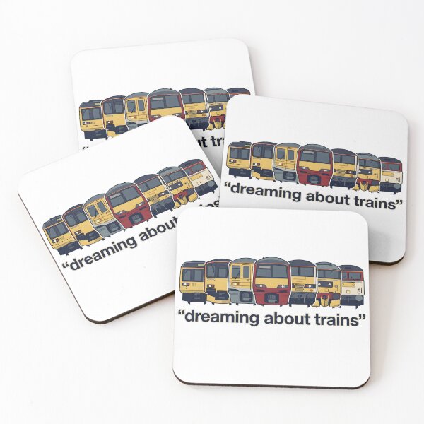 Item preview, searchable)      Dreaming About Trains Design | Retro Train Illustration | Railway Lover Aesthetic designed and sold by Guards-Comp.