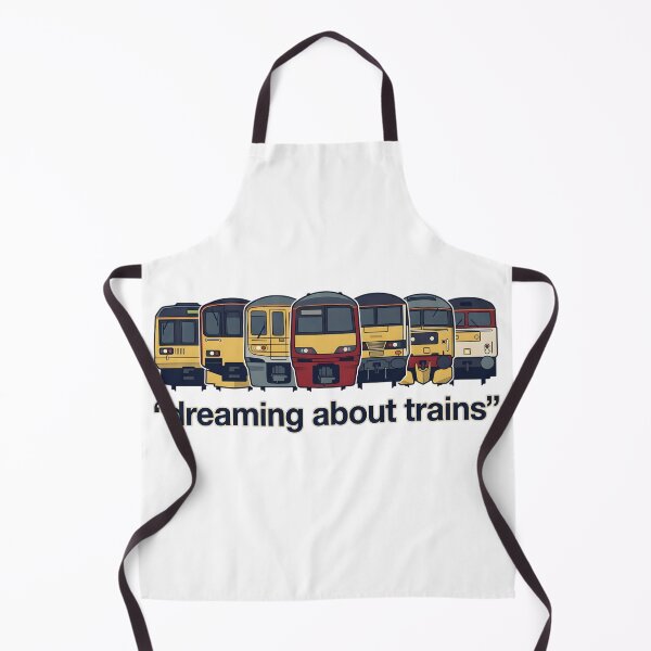 Item preview, searchable) Dreaming About Trains Design | Retro Train Illustration | Railway Lover Aesthetic designed and sold by Guards-Comp.