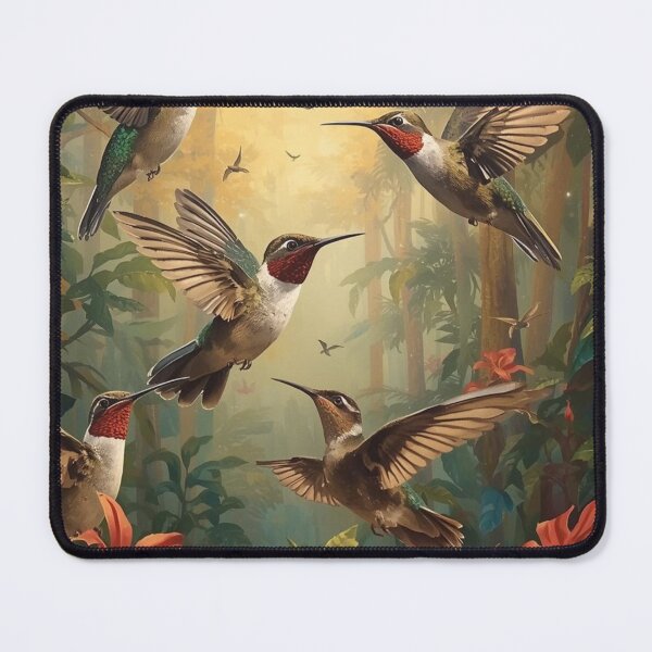 Item preview, Beautiful colorful hummingbirds designed and sold by Knock on my door.