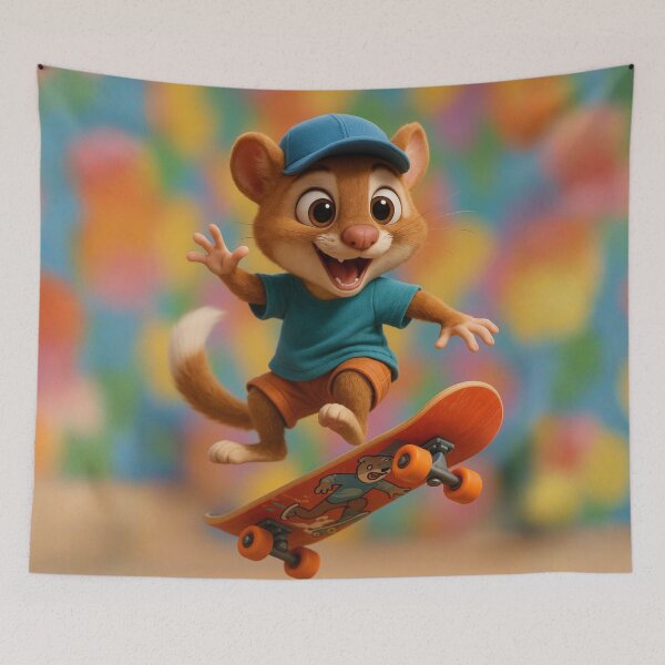 Item preview, Skater Stoat designed and sold by Sillytoe.
