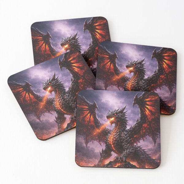 Item preview, Dragon and mountain designed and sold by Linebold Studio.