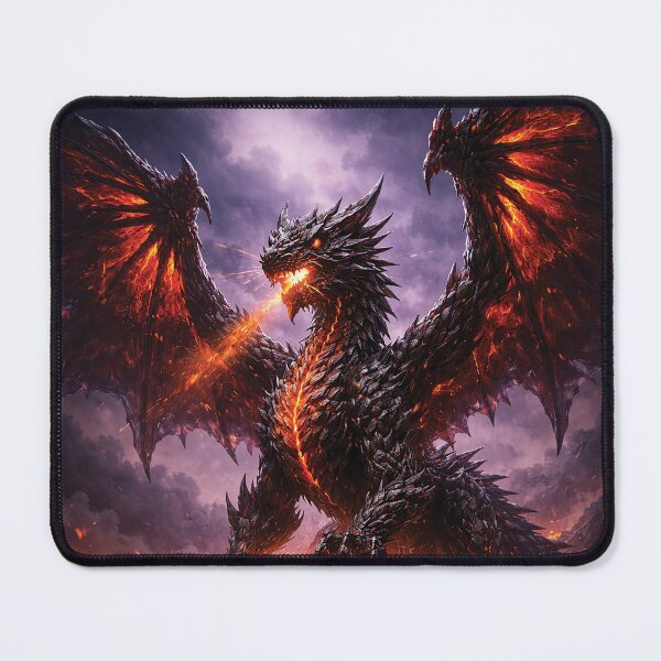 Item preview, Dragon and mountain designed and sold by Linebold Studio.