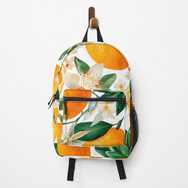 Item preview, oranges with flowers and leaves designed and sold by TanyaLovus.
