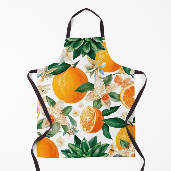 Item preview, oranges with flowers and leaves designed and sold by TanyaLovus.