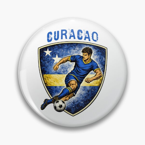 Item preview, Curacao - 2026 Futbol Retro Style designed and sold by Tee Nook.
