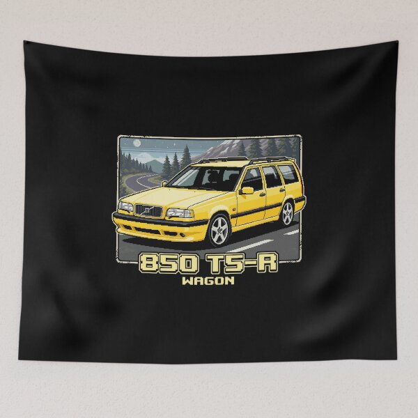 Item preview, Yellow 850 T5-R Wagon Pixel Art designed and sold by Off-Road-Zone.