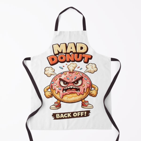 Item preview, MAD DONUT BACK OFF! funny typographic slogan designed and sold by LoneTide.
