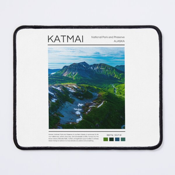 Item preview, Katmai National Park and Preserve - Alaska  designed and sold by StudioRedKoala.