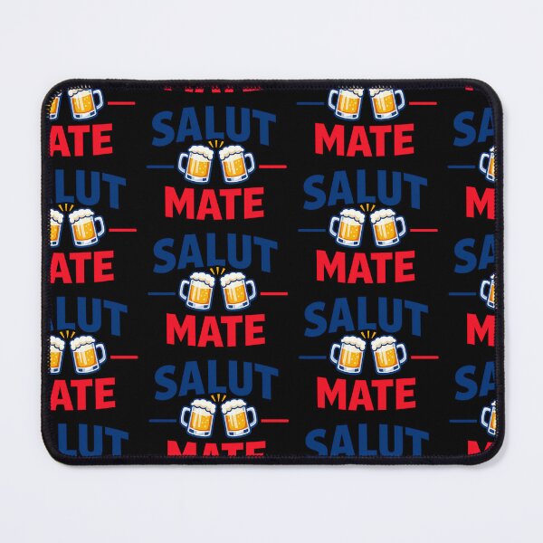 Item preview, Salut Mate Funny Beer Cheers Design designed and sold by TeeTimeTreasure.