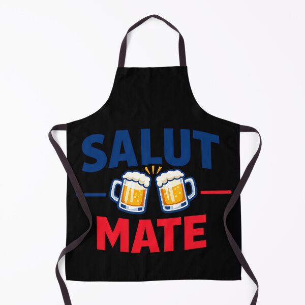 Item preview, Salut Mate Funny Beer Cheers Design designed and sold by TeeTimeTreasure.