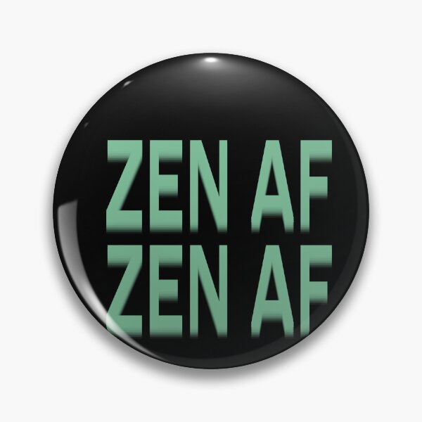 Item preview, Zen AF Double Vision Sage Green Typography designed and sold by LekkieStudioArt.