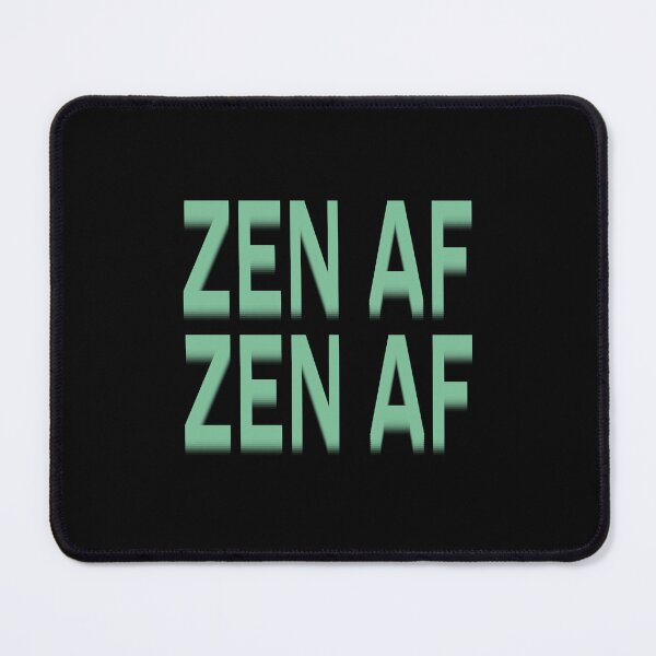 Item preview, Zen AF Double Vision Sage Green Typography designed and sold by LekkieStudioArt.