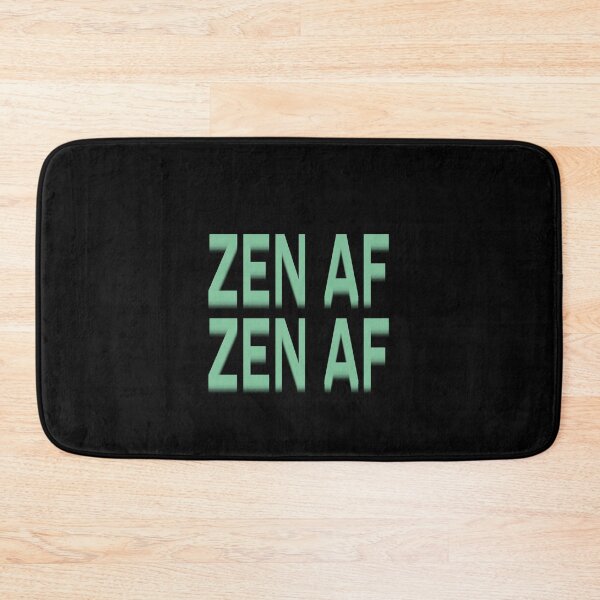 Item preview, Zen AF Double Vision Sage Green Typography designed and sold by LekkieStudioArt.