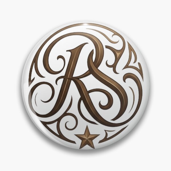 Item preview, Luxury RS Monogram Emblem | Premium Vintage Gold Branding designed and sold by RS-Globalist-.
