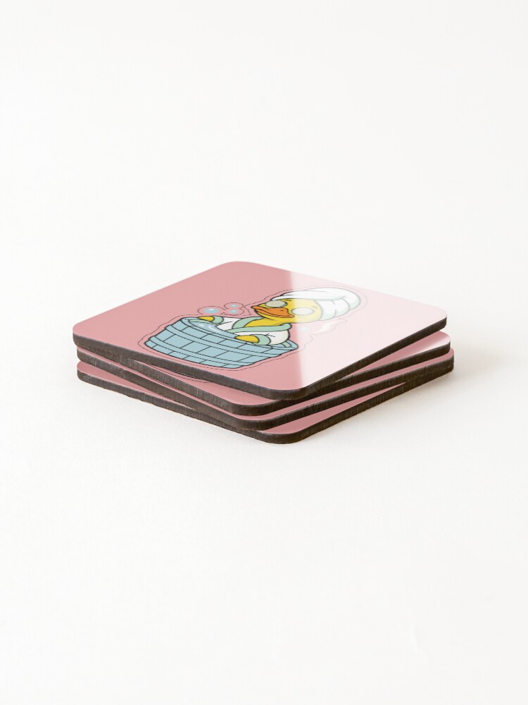 Thumbnail 4 of 5, Coasters (Set of 4), Spa Day Duck designed and sold by RainerPulk.