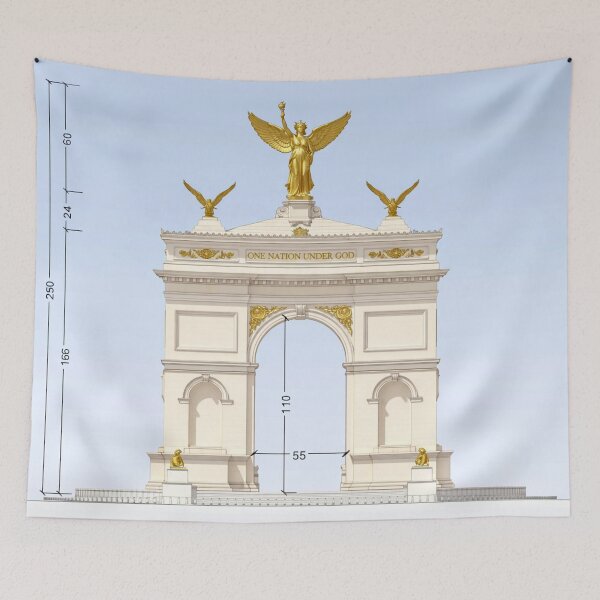 Item preview, Grand Golden Arch of Faith Freedom: One Nation Under God designed and sold by Clavivs.