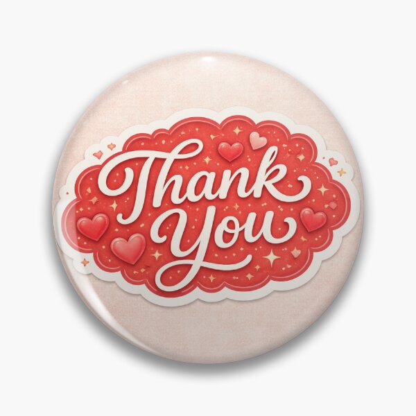 Item preview, Cute Red Thank You Sticker designed and sold by GalaMine.