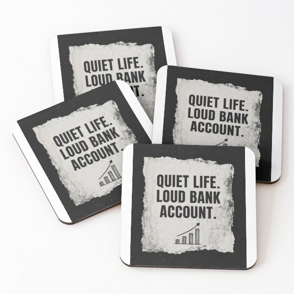 Item preview, Copy of Quiet Life Loud Bank Account Minimalist Design designed and sold by Kupeliemre.