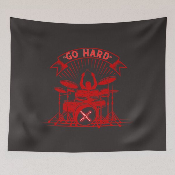 Item preview, Drummer Go Hard - Beat Maker - Percussion Rhythm. designed and sold by LunaPrintCo.